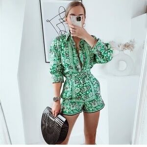 Zara Bandana Print Shorts - Blogger Favorite